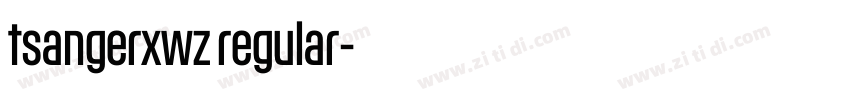 tsangerxwz regular字体转换